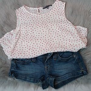 Women's shorts and top